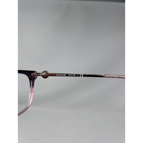 Coach Eyeglasses HC6176 5650 Rose Tortoise Square Frame 55 [] 17 140 - Picture 7 of 10